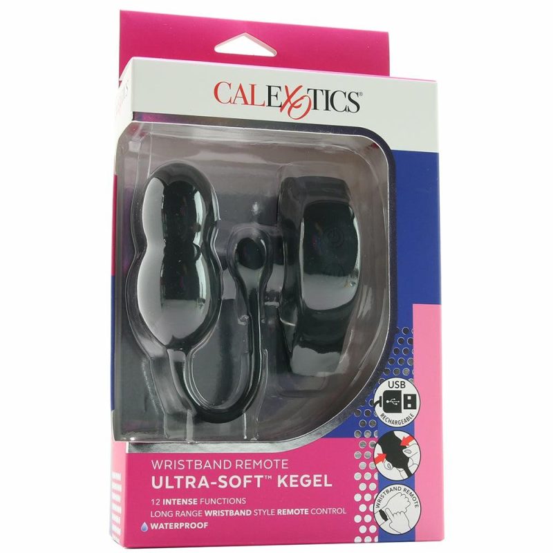 Vibrators | Ultra-Soft Kegel Balls With Wristband Remote Vibrators Black