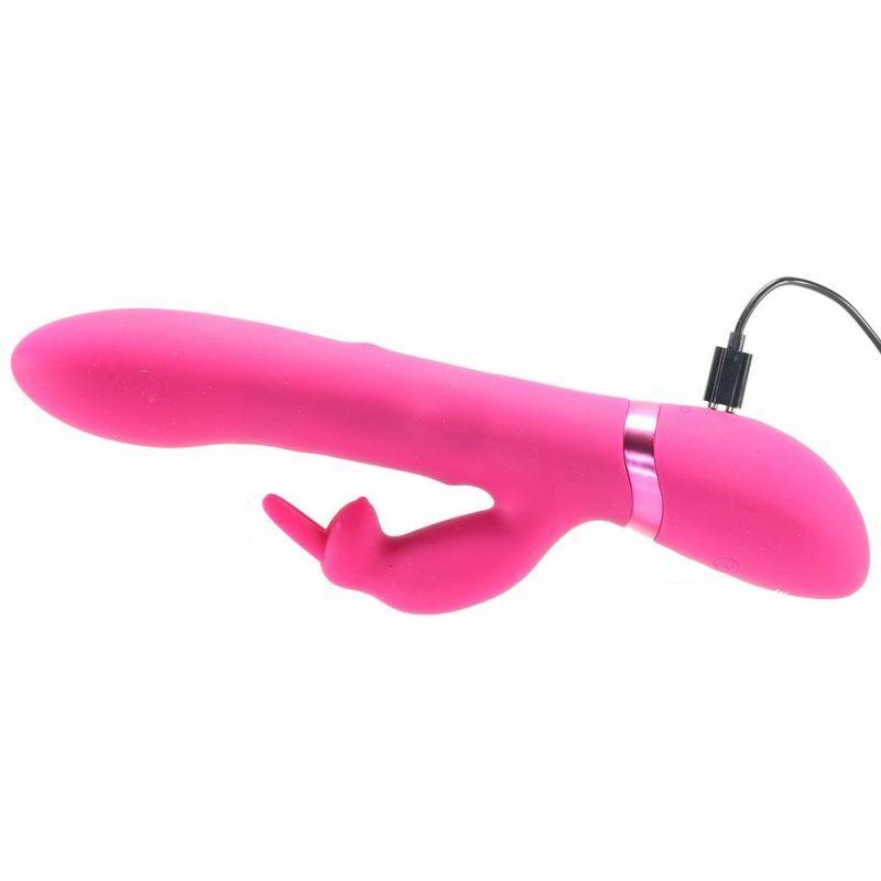 Vibrators | Vive Amoris Triple Action Thrusting Beaded Rabbit In Pink Vibrators Pink