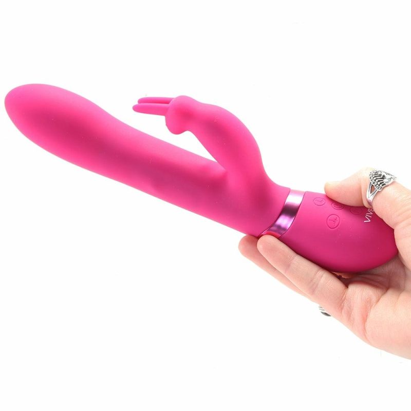 Vibrators | Vive Amoris Triple Action Thrusting Beaded Rabbit In Pink Vibrators Pink