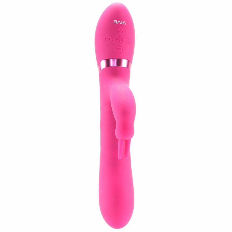 Vibrators | Vive Amoris Triple Action Thrusting Beaded Rabbit In Pink Vibrators Pink