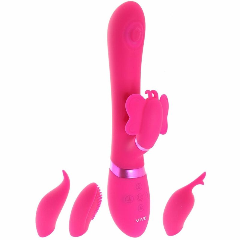 Vibrators | Vive Etsu Interchangeable Pulse Wave Rabbit Vibe Vibrators Pink