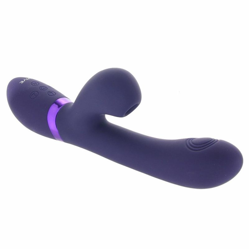 Vibrators | Vive Hide Triple Action Pulse Wave Rabbit Vibe Vibrators Purple