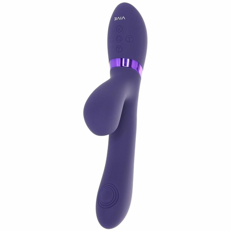 Vibrators | Vive Hide Triple Action Pulse Wave Rabbit Vibe Vibrators Purple