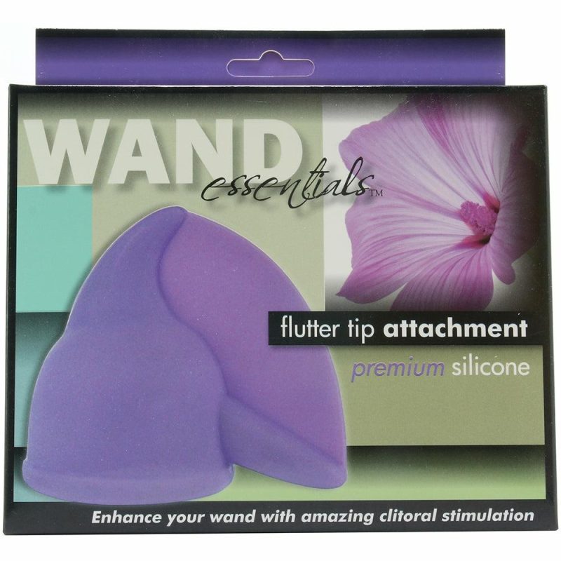 Vibrators | Wand Essentials Flutter Tip Attachment Vibrators Purple