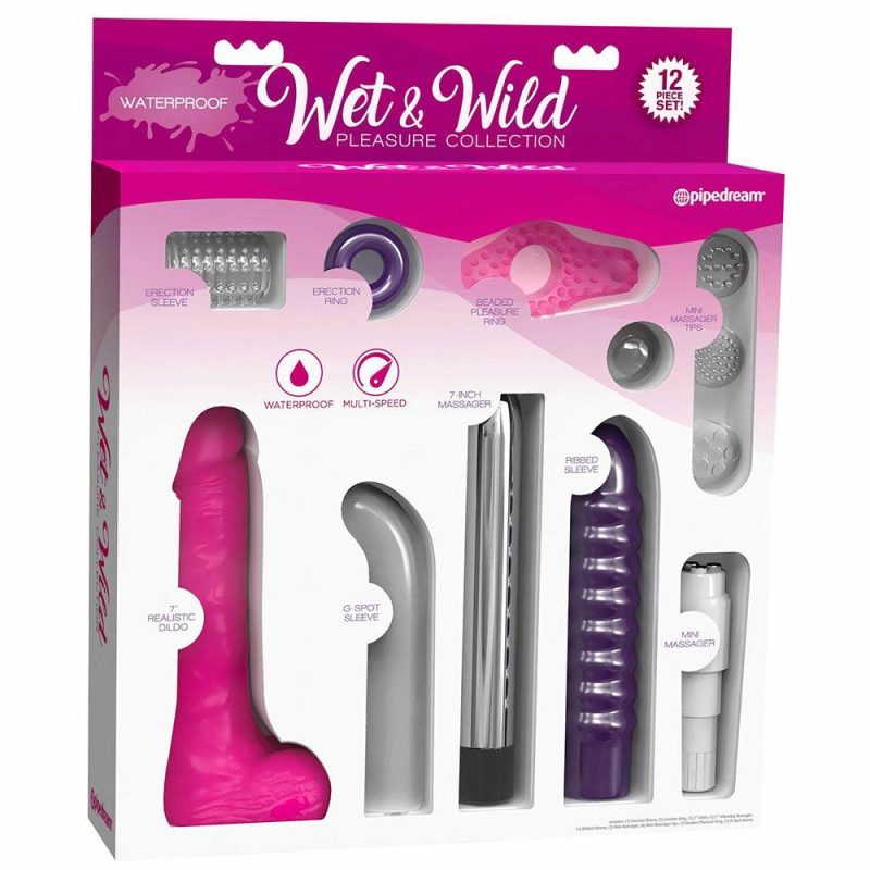 Vibrators | Waterproof Wet & Wild Pleasure Collection Vibrators Pipedream