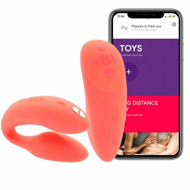 Vibrators | We-Vibe Chorus Couples Vibrator In Crave Coral Vibrators Pink