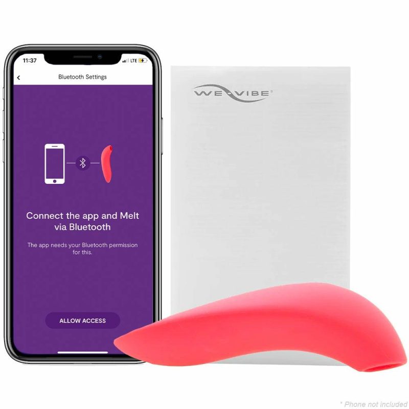 Vibrators | We-Vibe Melt Pleasure Air Clitoral Stimulator In Coral Vibrators Orange, Pink