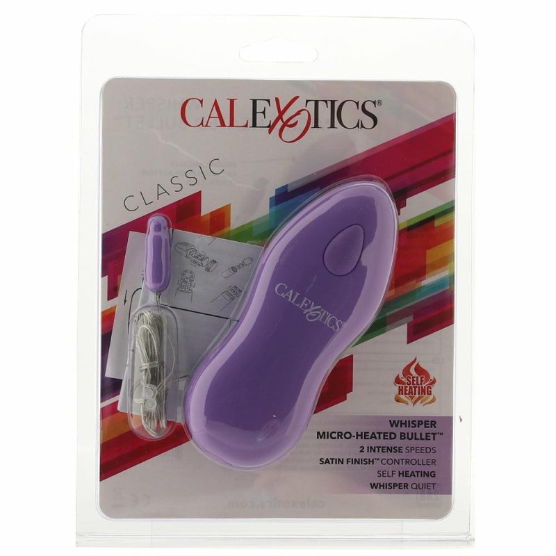 Vibrators | Whisper Micro Heated Bullet Vibe In Purple Vibrators CalExotics