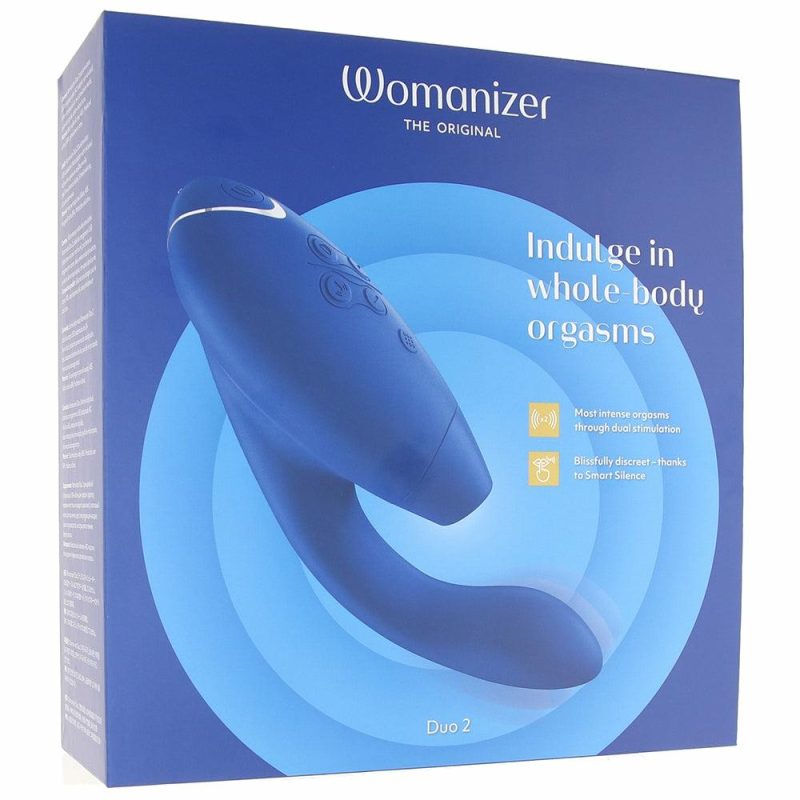 Vibrators | Womanizer Duo 2 Clitoral & G-Spot Stimulator In Blueberry Vibrators Blue