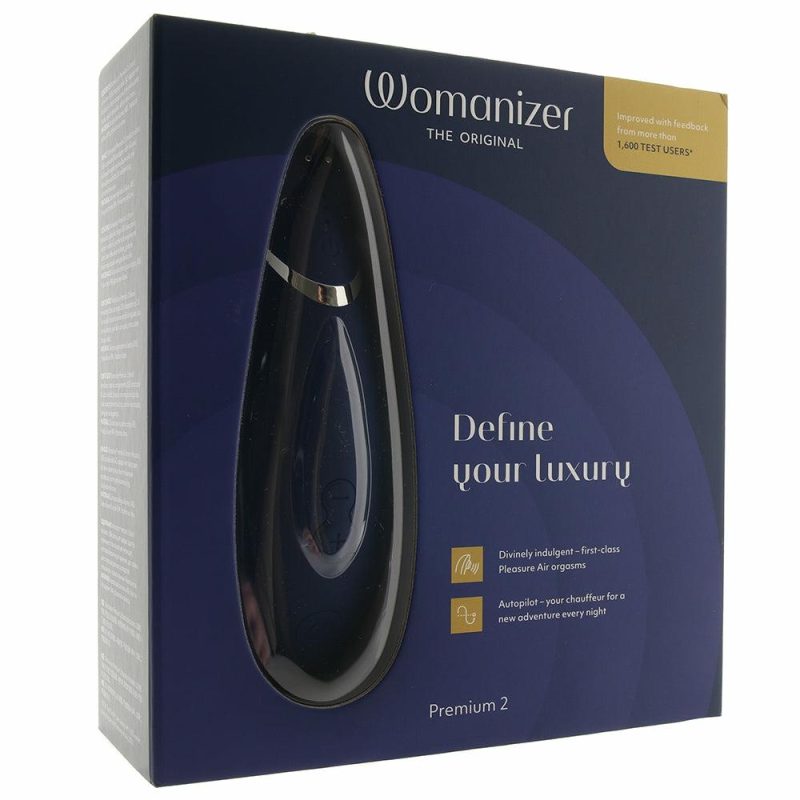 Vibrators | Womanizer Premium 2 Pleasure Air Stimulator In Blueberry Vibrators Blue