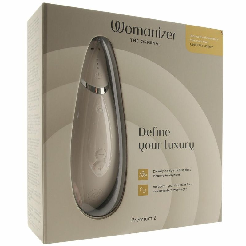 Vibrators | Womanizer Premium 2 Pleasure Air Stimulator In Gray Vibrators Gray