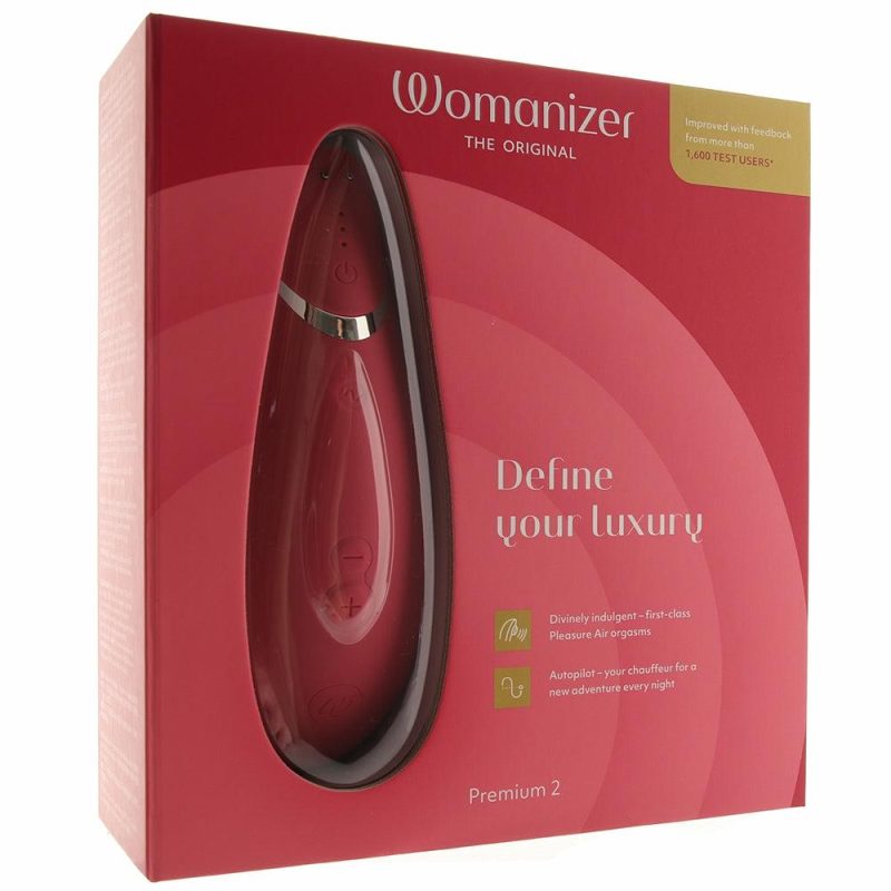 Vibrators | Womanizer Premium 2 Pleasure Air Stimulator In Raspberry Vibrators Pink