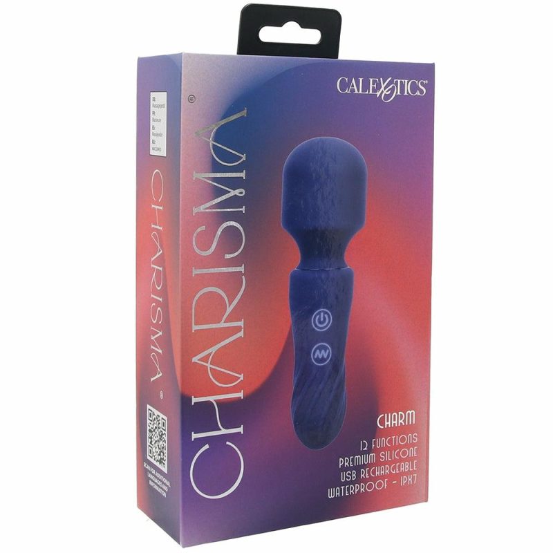 Vibrators | Charisma Charm Mini Wand Vibe Vibrators Blue