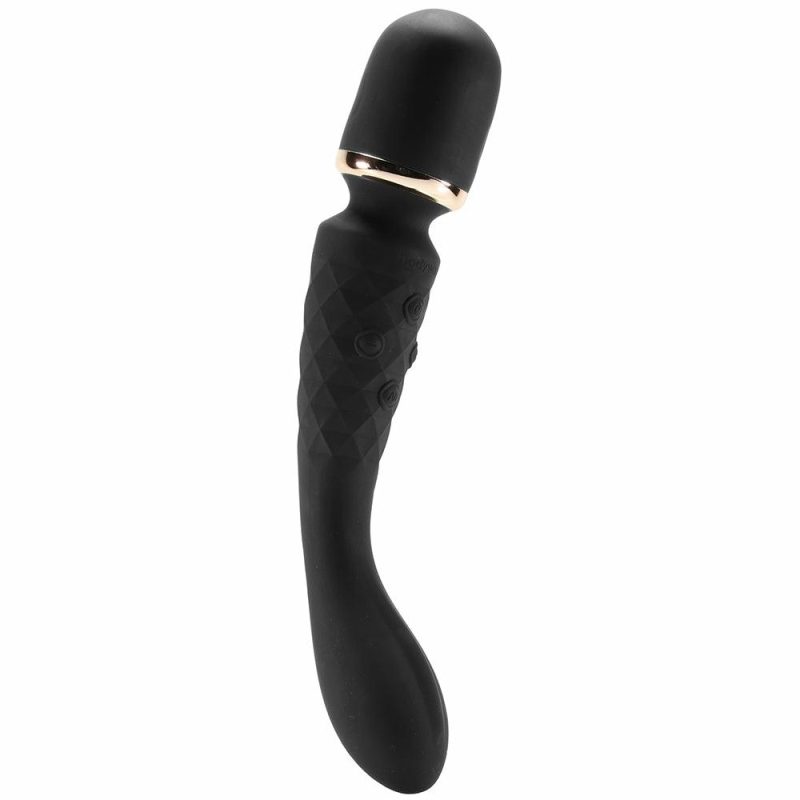 Vibrators | Bodywand Luxe 2-Way Wand In Black Vibrators Black