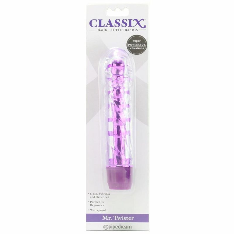 Vibrators | Classix Mr. Twister Metallic Vibe In Purple Vibrators Pipedream