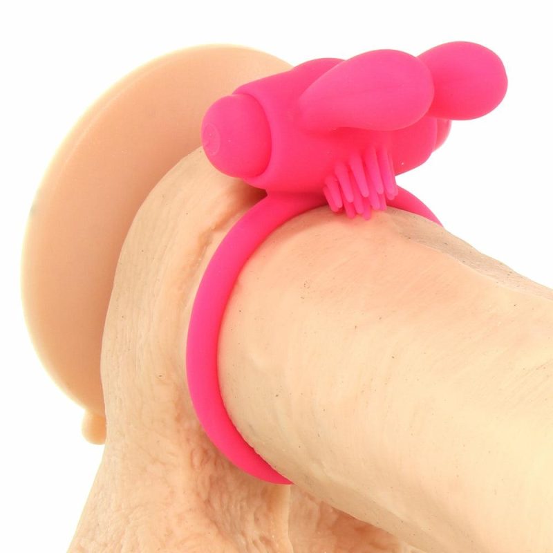 Vibrators | Neon Rabbit Vibrating Cock Ring In Pink Vibrators Pipedream