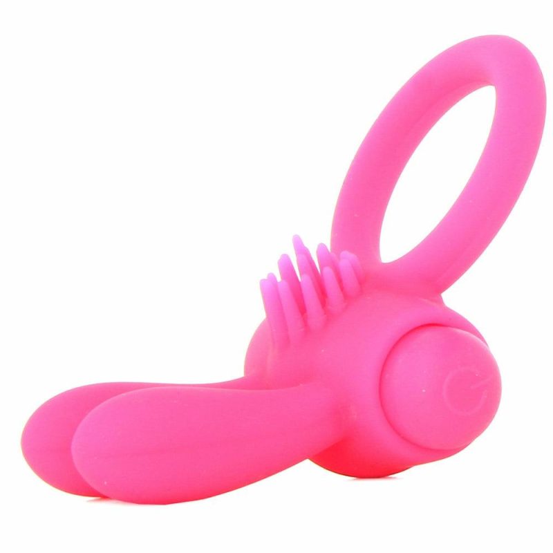 Vibrators | Neon Rabbit Vibrating Cock Ring In Pink Vibrators Pipedream