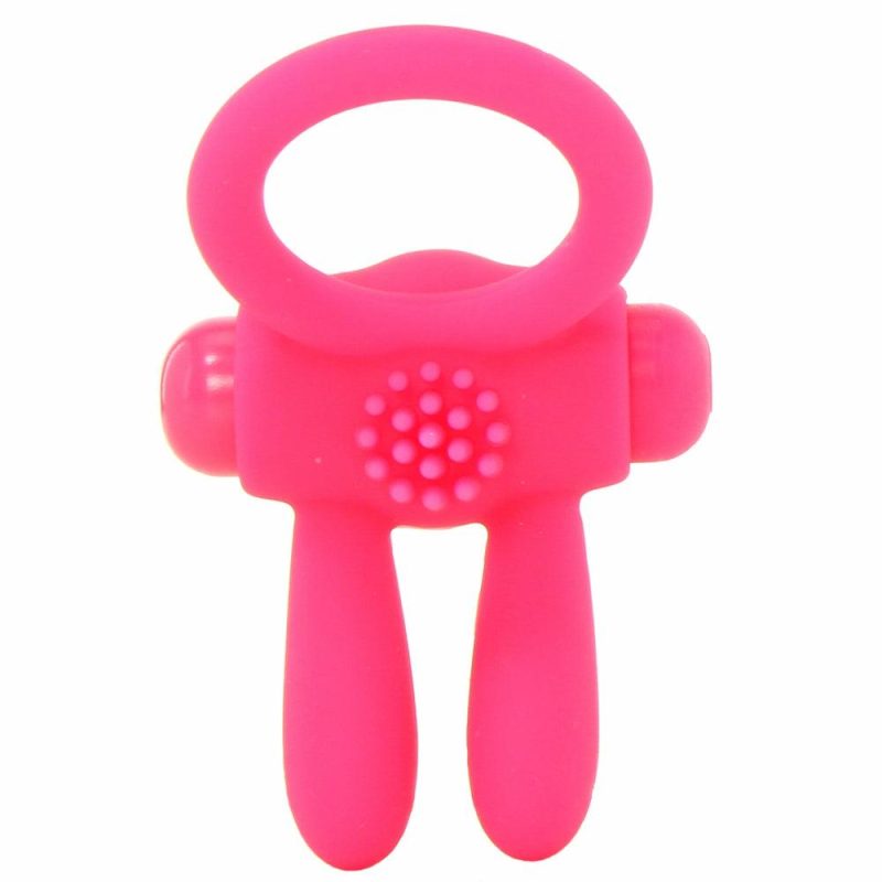 Vibrators | Neon Rabbit Vibrating Cock Ring In Pink Vibrators Pipedream