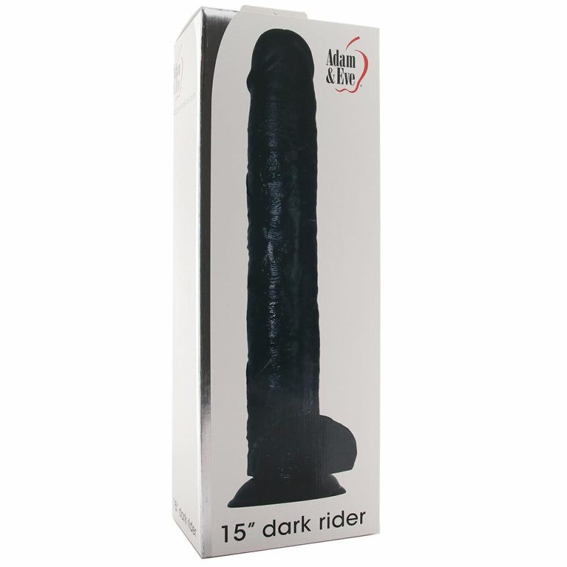 Dildos | Adam & Eve 15 Inch Dark Rider Dildo Dildos Dildos