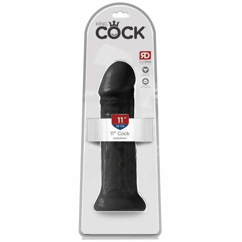 Dildos | King Cock 11 Inch Classic Realistic Dildo In Black Dildos Dildos