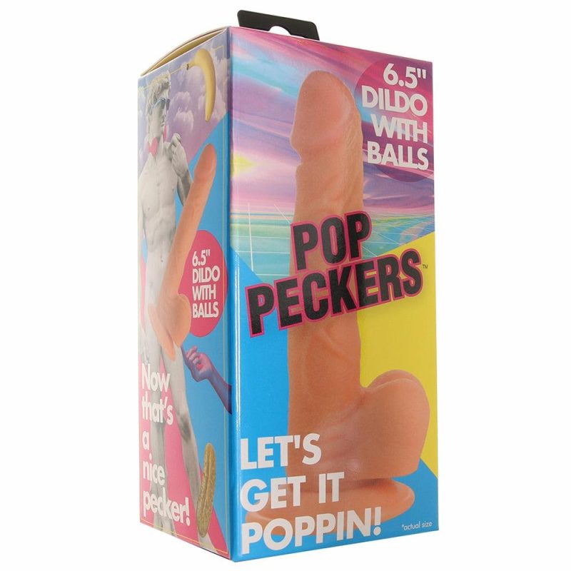 Dildos | Pop Peckers 6.5 Inch  Ballsy Dildo In Light Dildos Dildos