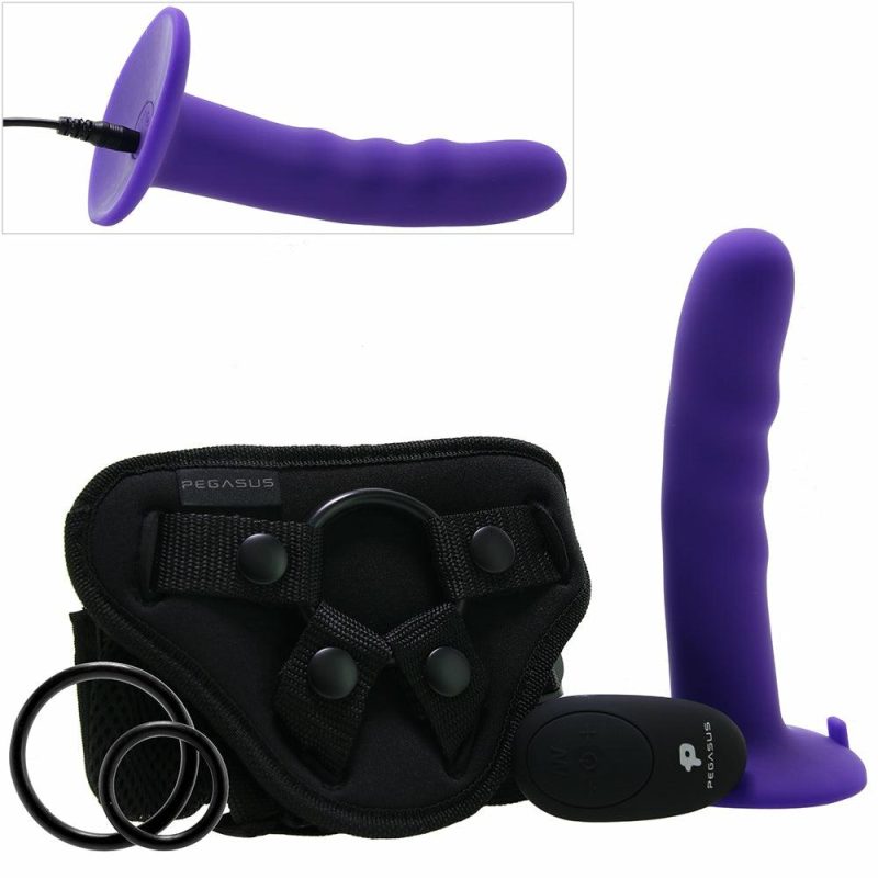 Dildos | Pegasus Curved Wave 6 Inch Vibrating Pegging Set Dildos Dildos