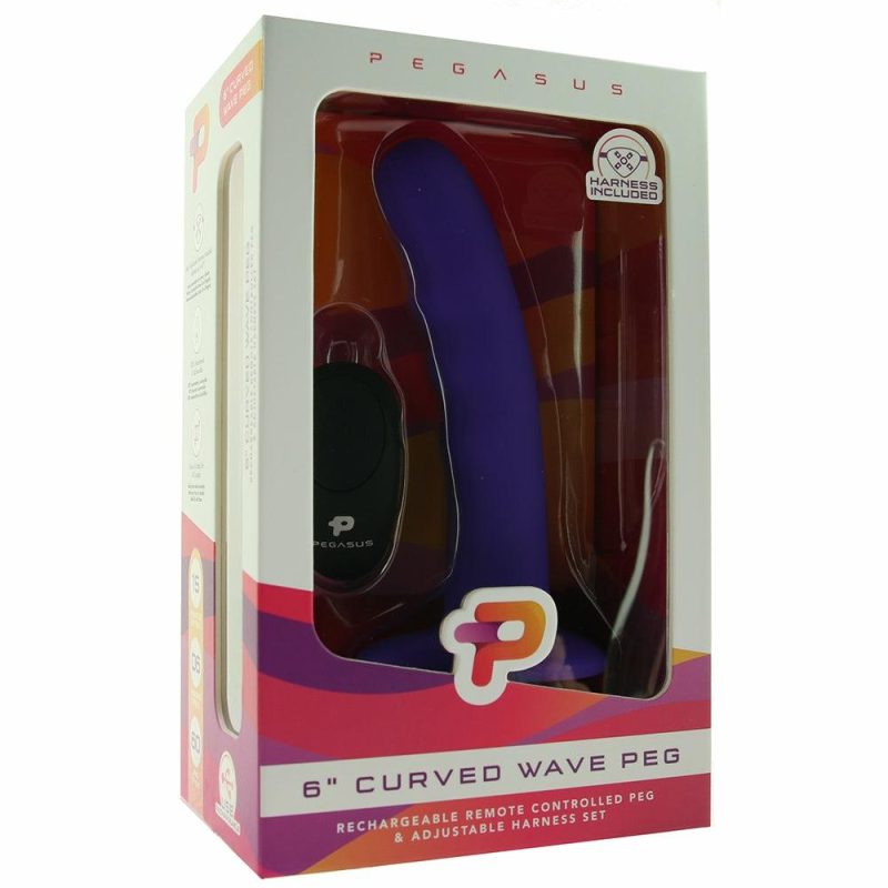 Dildos | Pegasus Curved Wave 6 Inch Vibrating Pegging Set Dildos Dildos