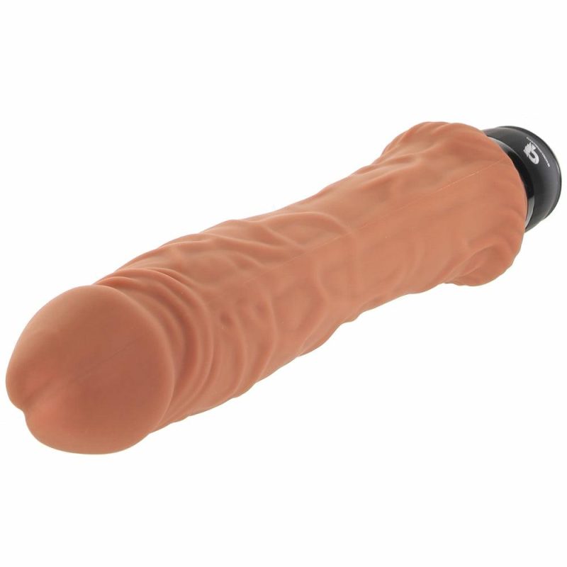 Dildos | Powercock 8 Inch Girthy Realistic Vibe In Mocha Dildos Brown