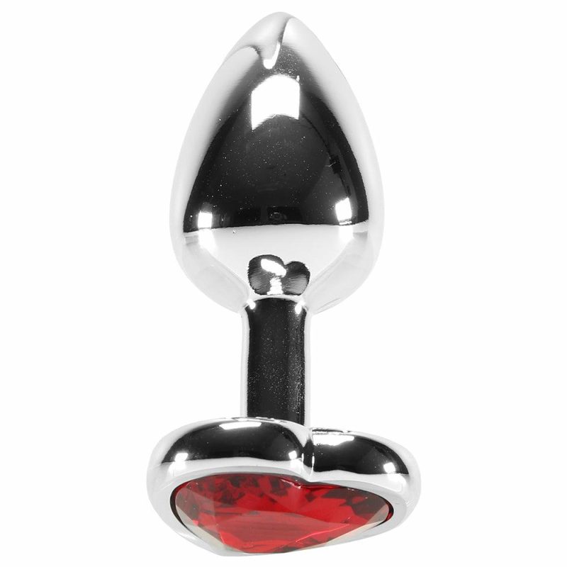 Anal Sex Toys | Booty Sparks Red Heart Gem Anal Plug In Small Anal Sex Toys Anal Sex Toys