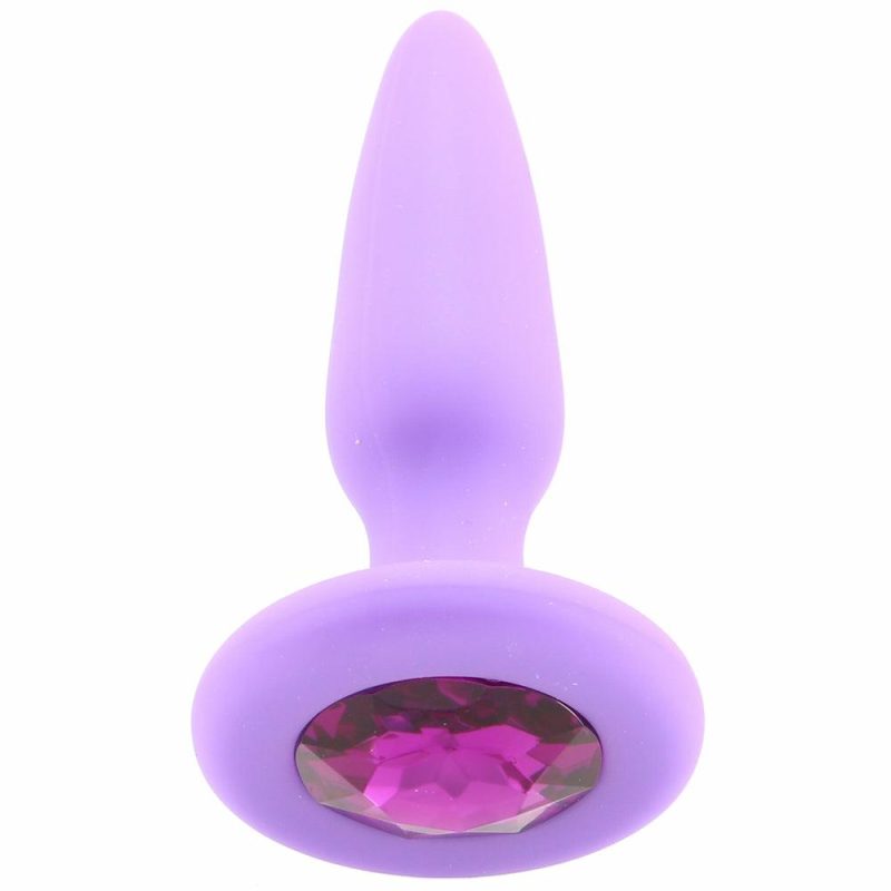 Anal Sex Toys | Glams Mini Purple Gem Silicone Butt Plug Anal Sex Toys Anal Sex Toys