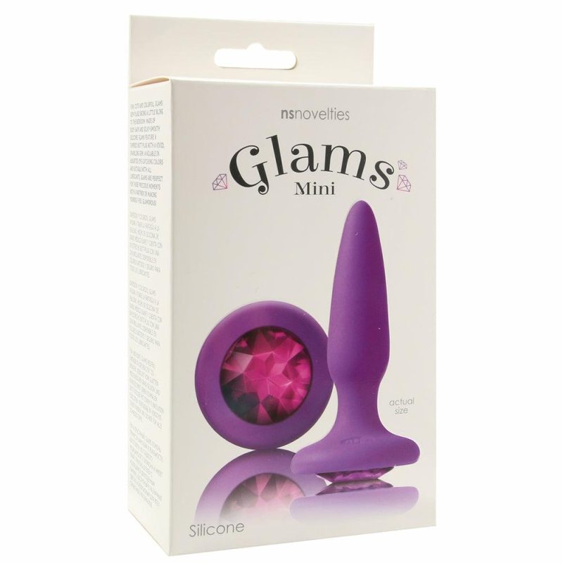 Anal Sex Toys | Glams Mini Purple Gem Silicone Butt Plug Anal Sex Toys Anal Sex Toys