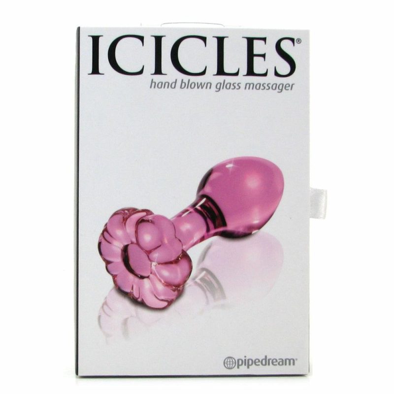 Anal Sex Toys | Icicles No. 48 Hand Blown Glass Butt Plug In Pink Anal Sex Toys Anal Sex Toys