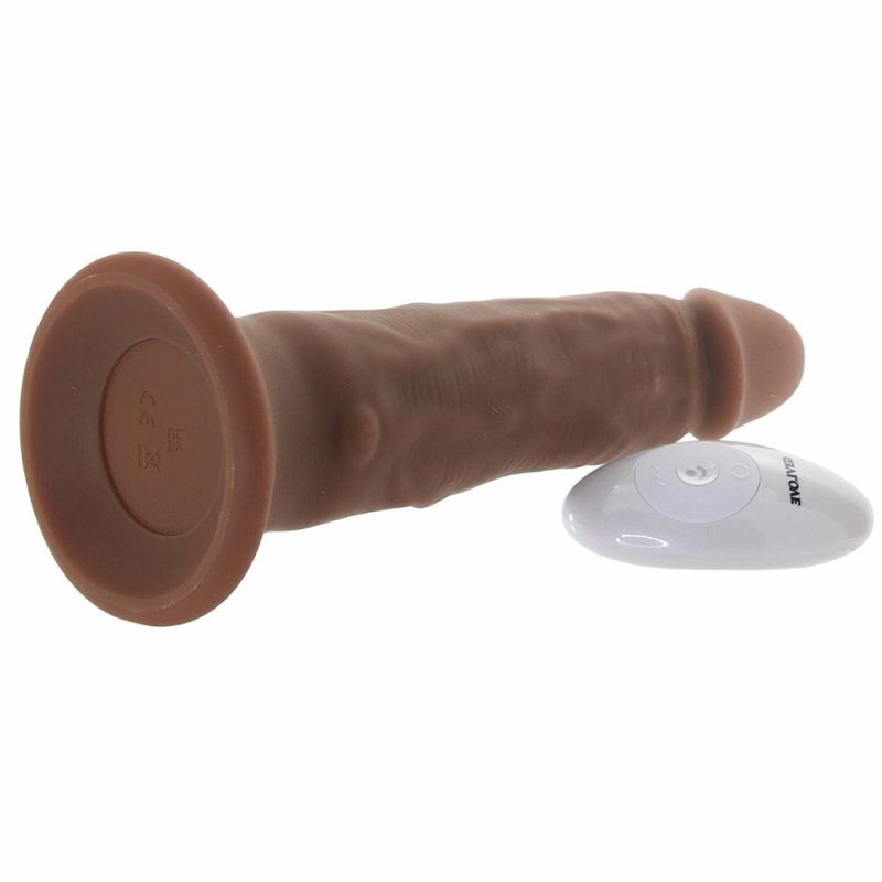 Dildos | Twirl Jam Rotating Realistic Vibe In Dark Dildos Brown