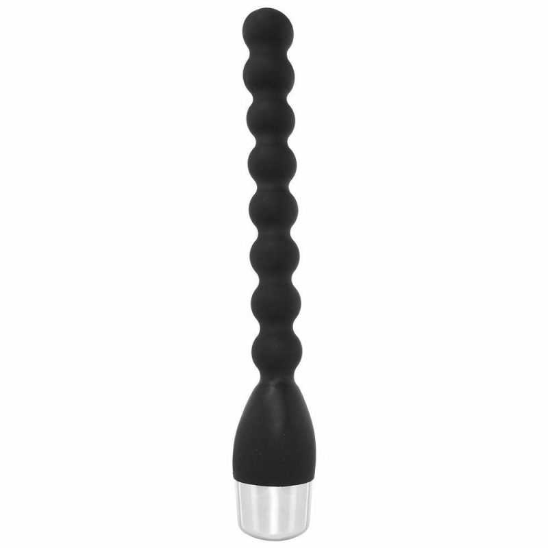 Vibrators | Bendie Silicone Beaded Power Probe In Black Anal Sex Toys Anal Sex Toys