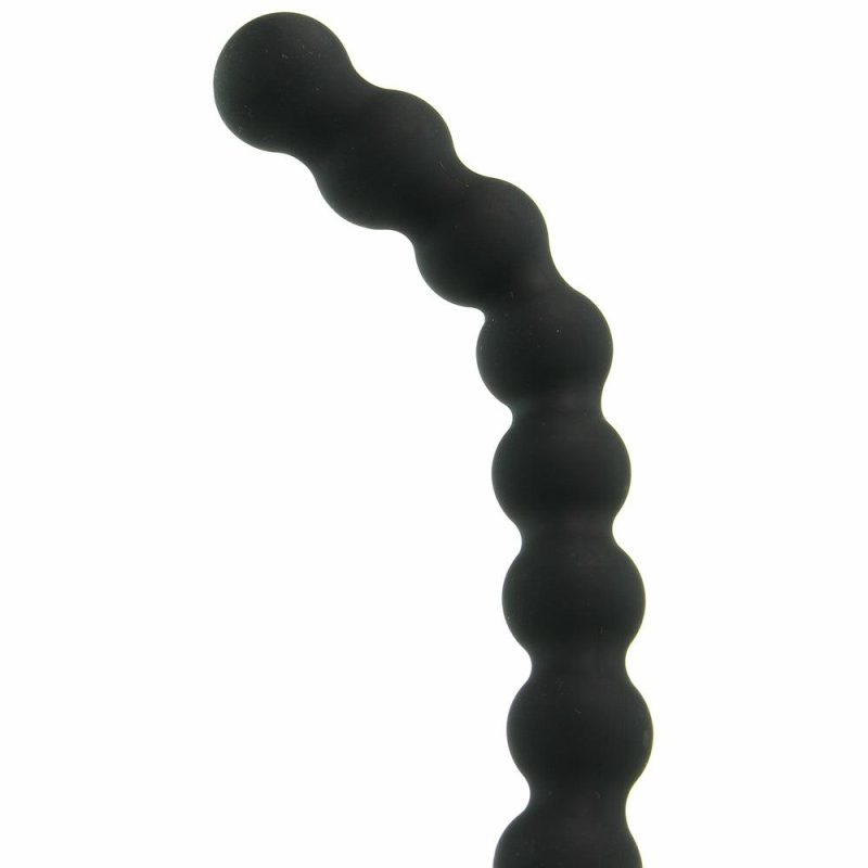 Vibrators | Bendie Silicone Beaded Power Probe In Black Anal Sex Toys Anal Sex Toys