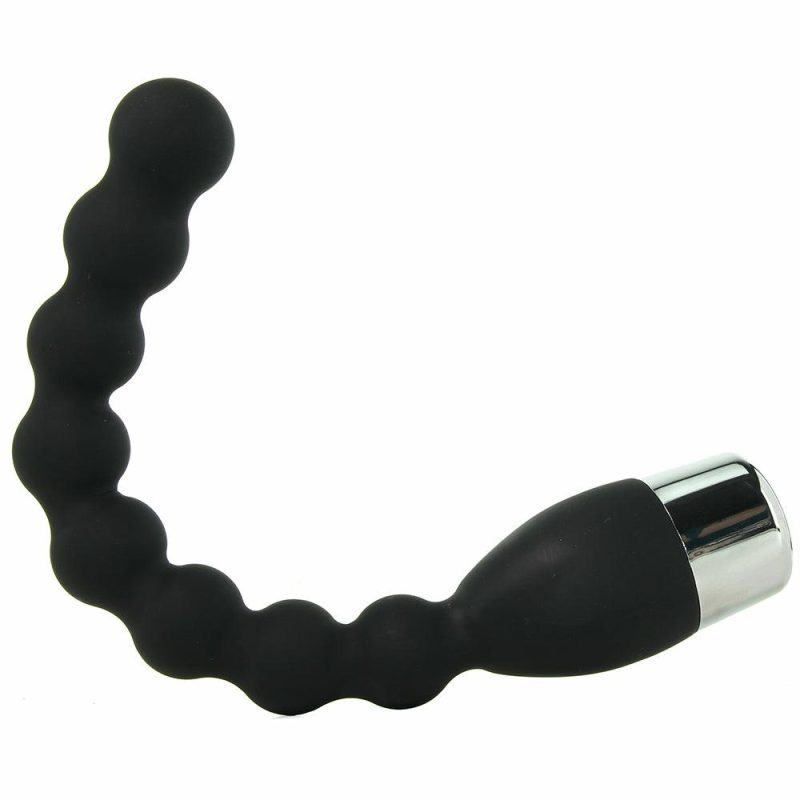 Vibrators | Bendie Silicone Beaded Power Probe In Black Anal Sex Toys Anal Sex Toys