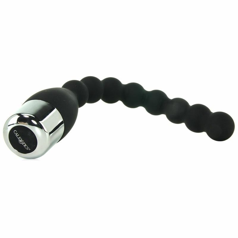 Vibrators | Bendie Silicone Beaded Power Probe In Black Anal Sex Toys Anal Sex Toys